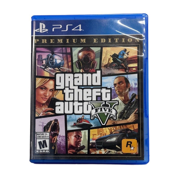 Grand Theft Auto V: Premium Edition GTA Playstation 4 PS4 game 2014 Rated 17+