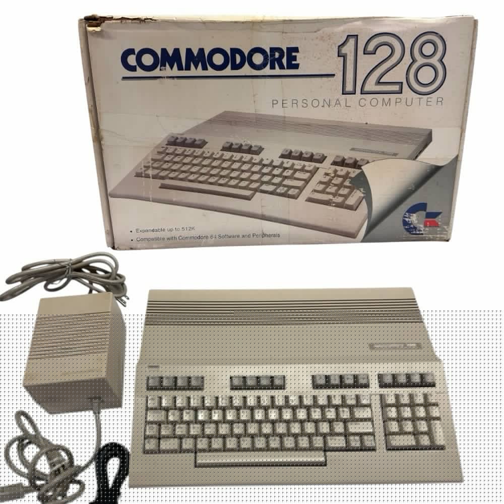 Commodore 128 Personal Computer with power cord and original box VINTAGE! | Finer Things Resale