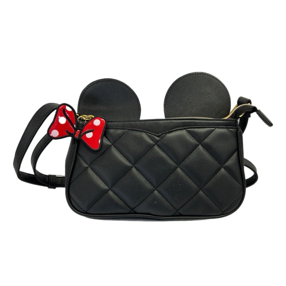 Disney DANI by Danielle Nicole Micky Mouse Ear Crossbody Faux Leather Bag Purse | Finer Things Resale