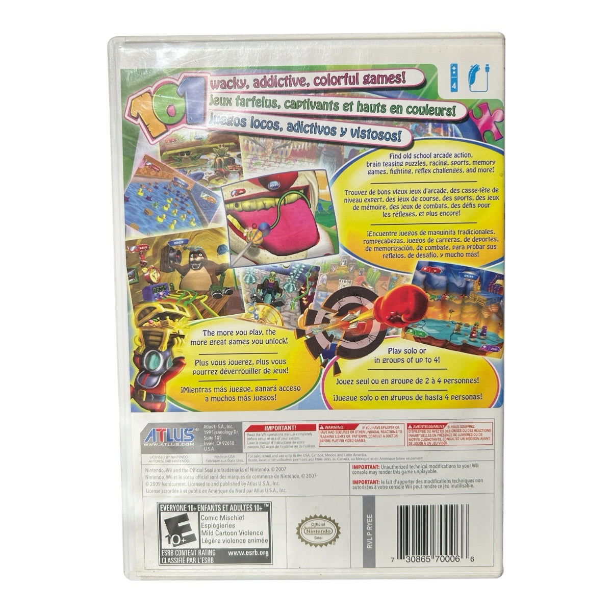 101-in-1 Party Megamix Nintendo Wii Game 2009 Rated E