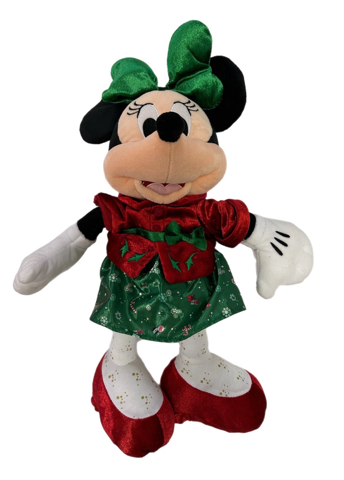 Disney Minnie Mouse Christmas Holiday 16" plush stuffed animal | Finer Things Resale