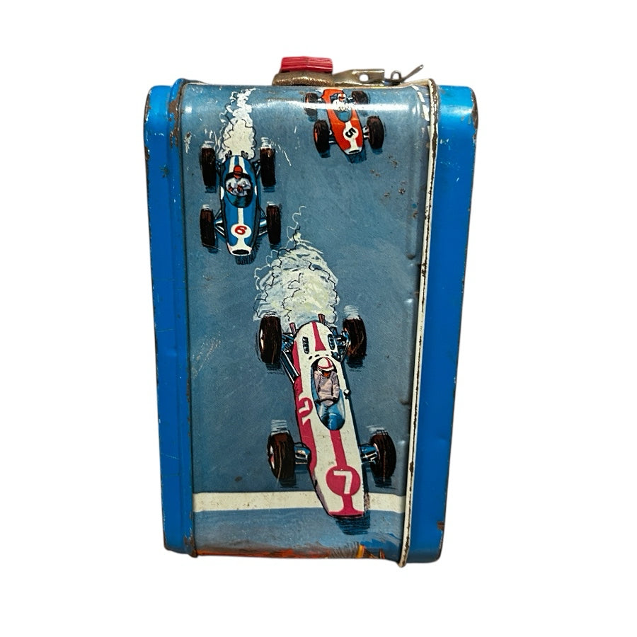 Auto-Race Magnetic Game Kit Case Metal Lunch Box King-Seely Thermos VINTAGE 1967 | Finer Things Resale