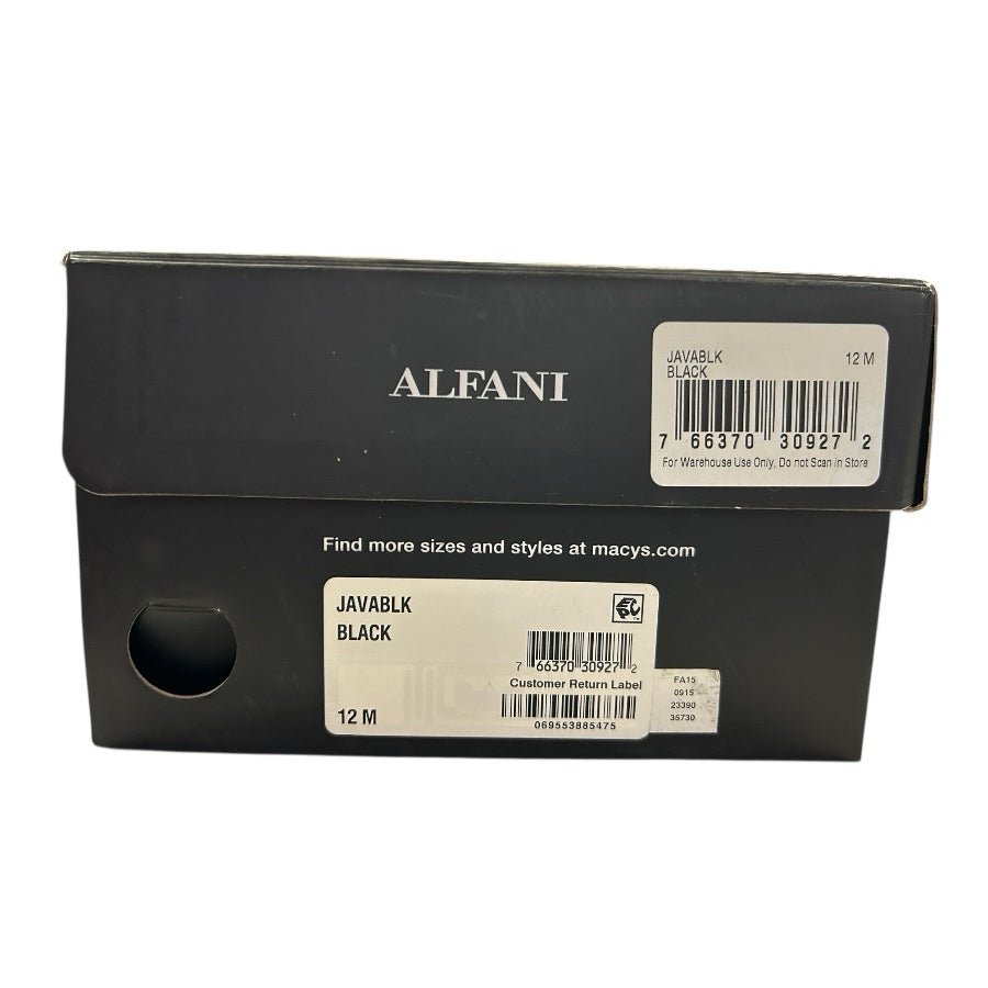 Alfani Java Black Leather Loafer Driving Shoes SIZE 12M NEW IN BOX | Finer Things Resale