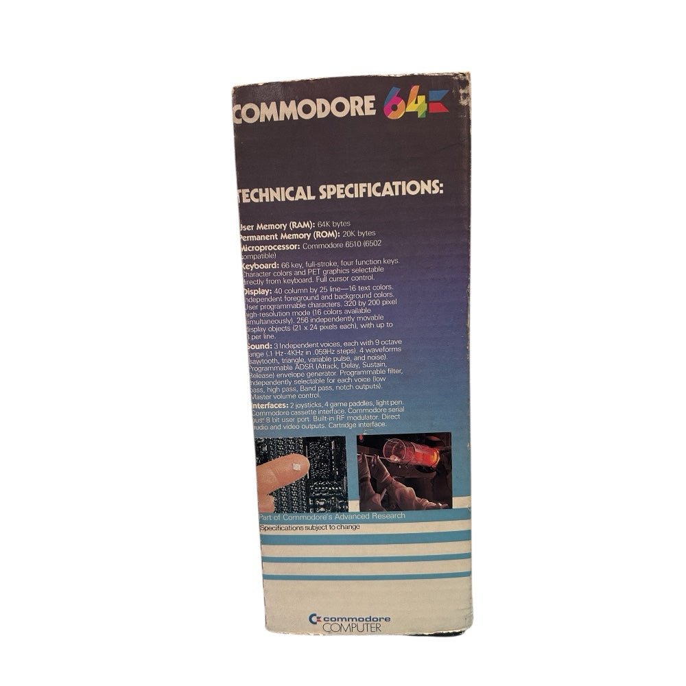 Commodore 64 Personal Computer with power cord in Original Box Matching SN | Finer Things Resale