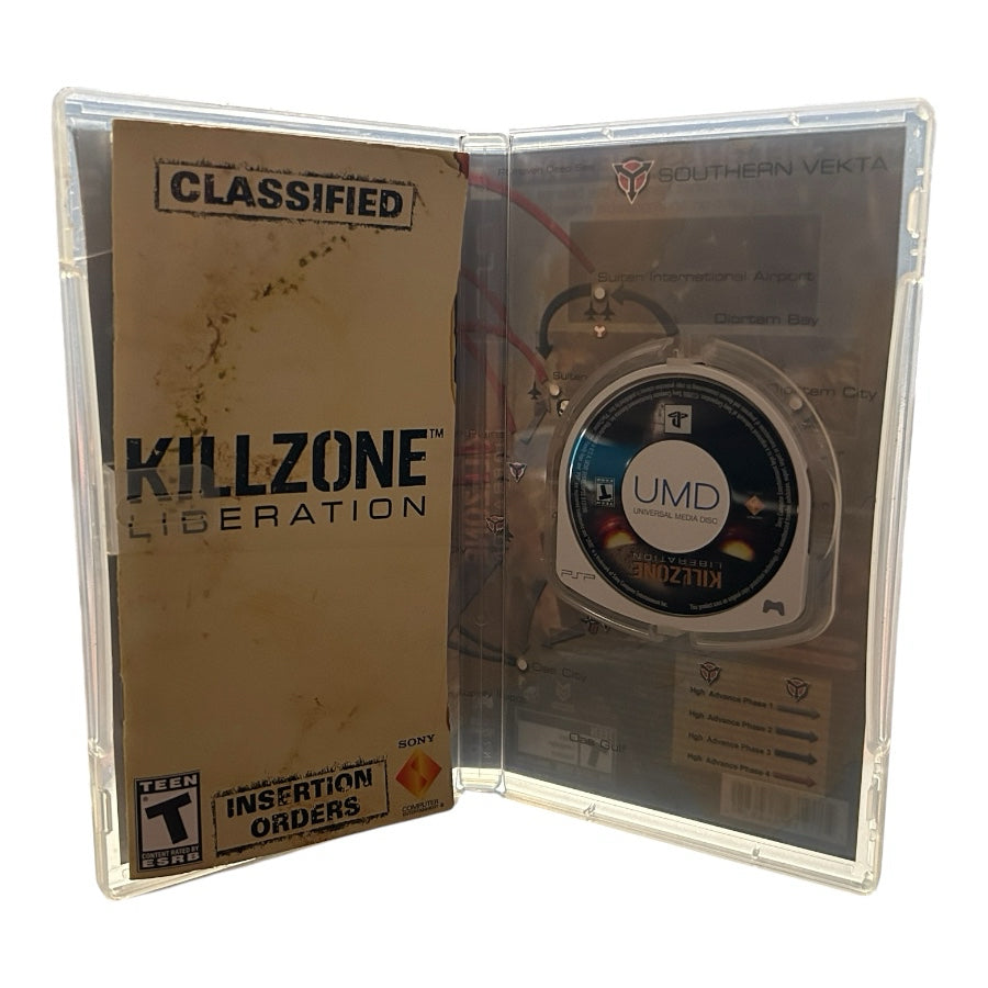 Killzone Liberation Sony PSP 2006 UMD Game Case & Manual CIB 2006 Rated T