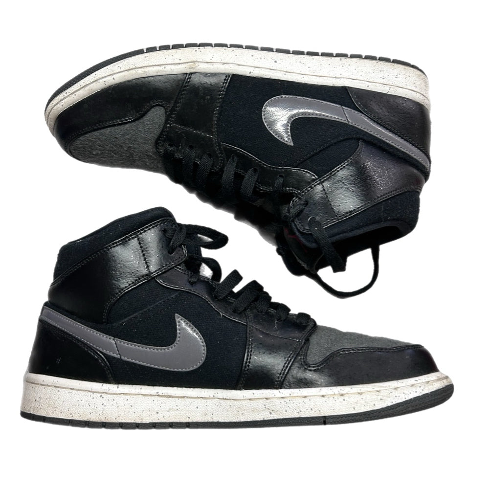 Air Jordan 1 Mid Premium Winterized Black Gray Sneakers SIZE 10.5 | Finer Things Resale