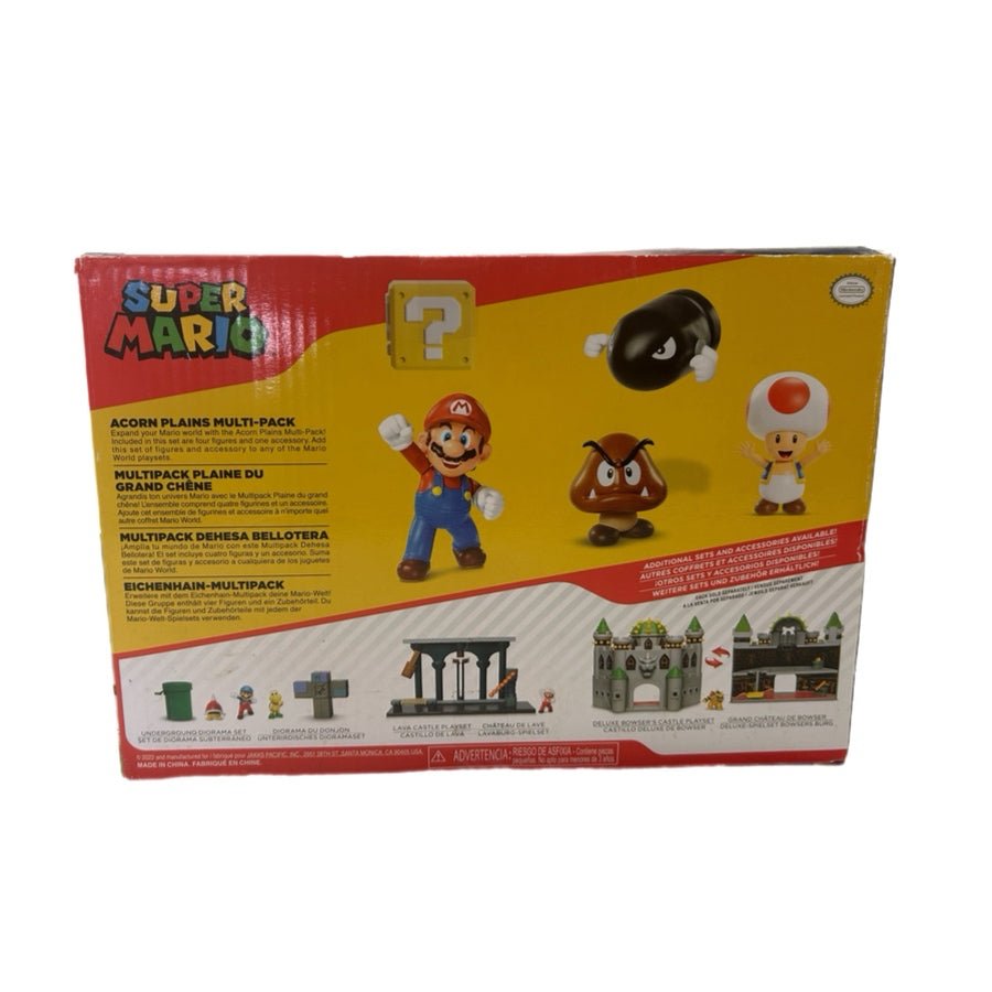 Super Mario Acorn Plains Multi-Pack 2.5" Figures Mario Toad Goomba Jakks NEW | Finer Things Resale