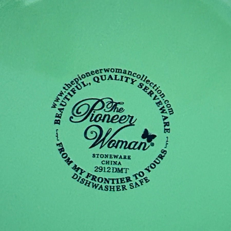 Pioneer Woman Rose Shadow Ceramic Colander Strainer with Drip Plate | Finer Things Resale
