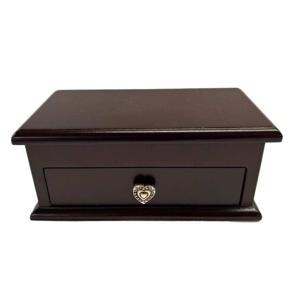 Brighton It's a Keeper Mahogany Wooden Jewelry Charm Box | Finer Things Resale