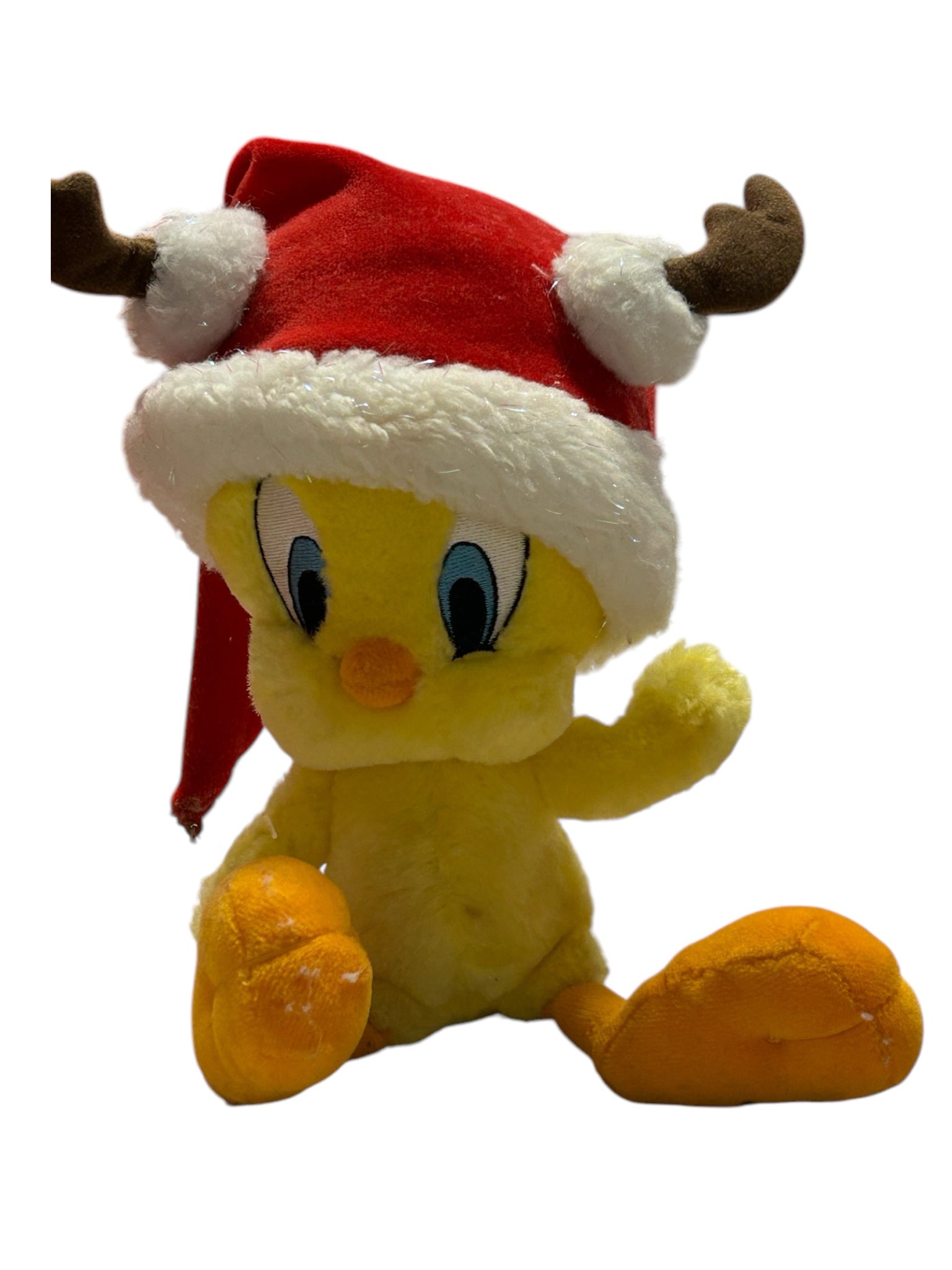 Hallmark Tweety Bird Santa's Wittle Helper Santa Hat 10" plush stuffed animal | Finer Things Resale