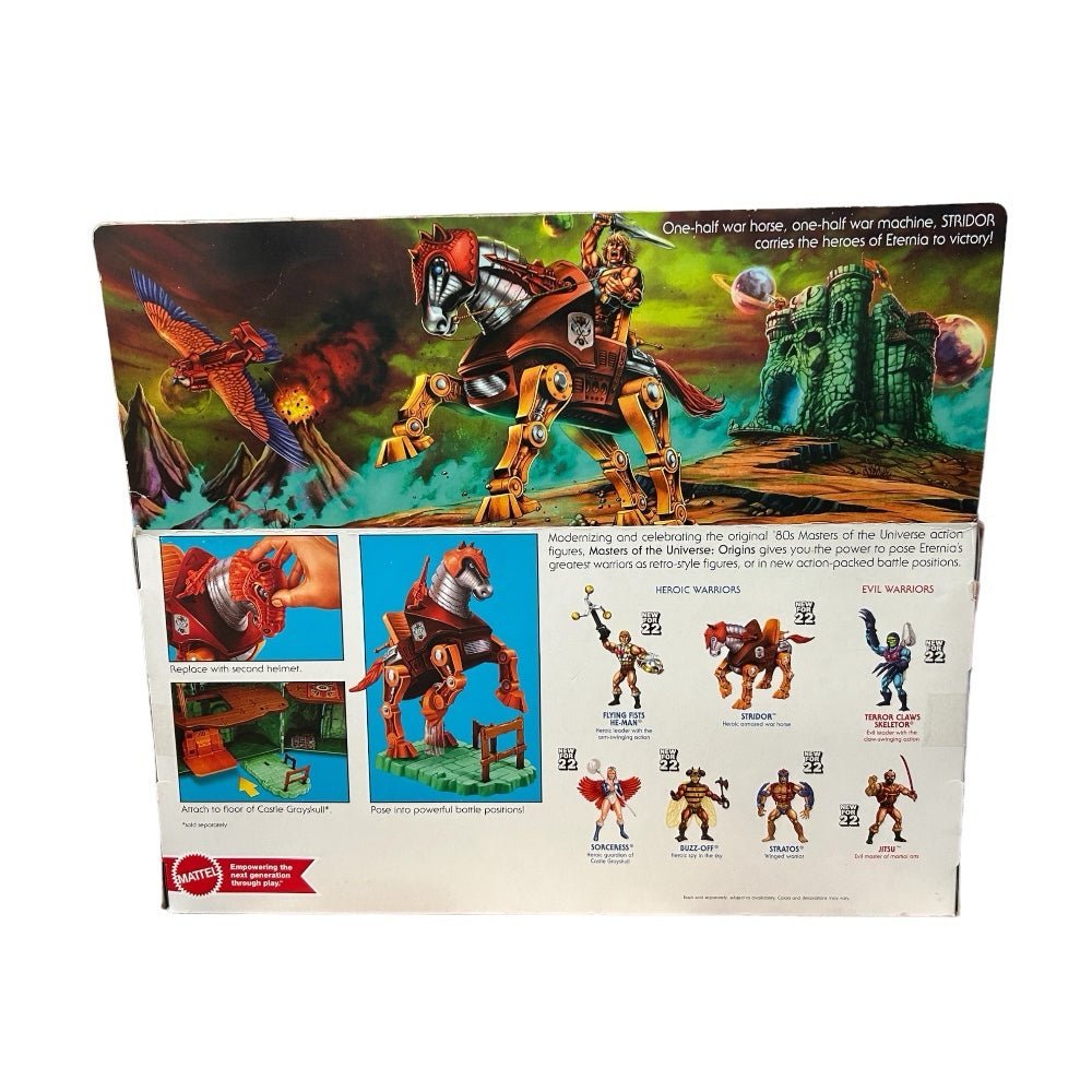 Masters of the Universe Stridor Heroic Armored War Horse action figure Mattel | Finer Things Resale