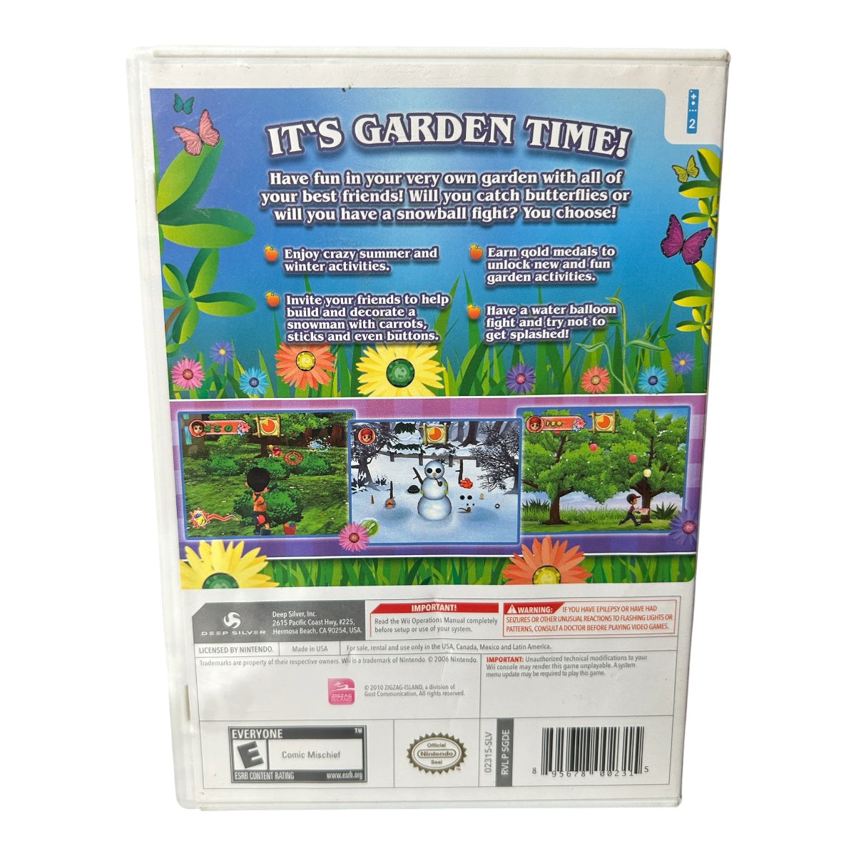 Let's Play Garden Nintendo Wii Game 2010 CIB Rated E