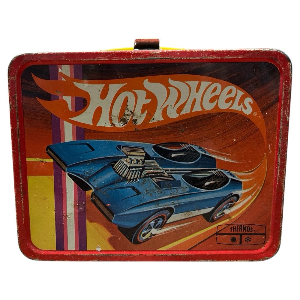 Hot Wheels Red Line Metal Lunchbox with Thermos King-Seeley VINTAGE 1969 | Finer Things Resale