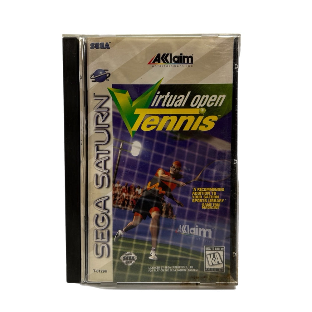 Virtual Open Tennis Sega Saturn game with booklet VINTAGE 1996 | Finer Things Resale