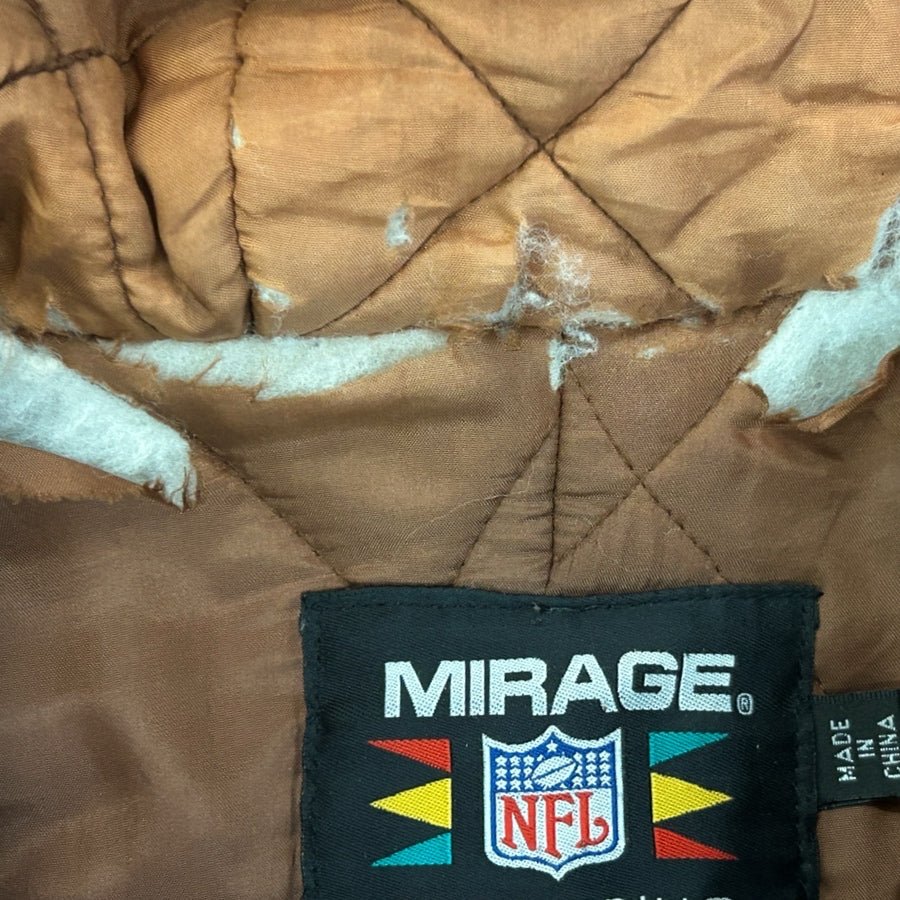 VINTAGE Cleveland Browns Mirage First String NFL Stadium Parka Coat XLARGE | Finer Things Resale