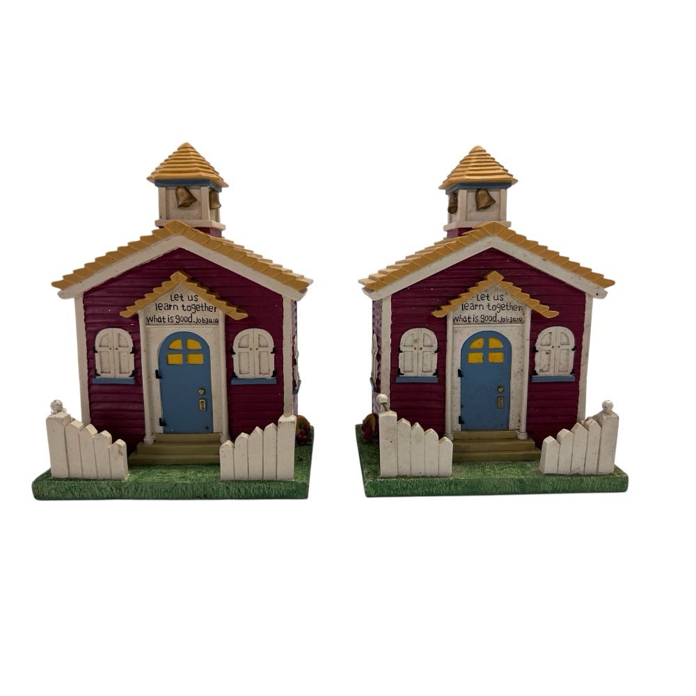 Zondervan Inspirio Schoolhouse Bookends VINTAGE 2005 | Finer Things Resale