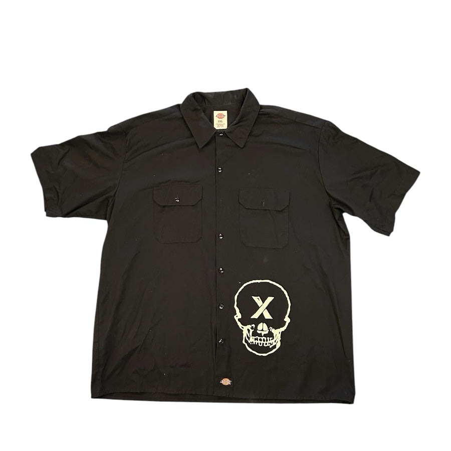 Dickies Busted Knuckles Stunt Tour Work Shirt Mechanic Skull SIZE 2XL | Finer Things Resale