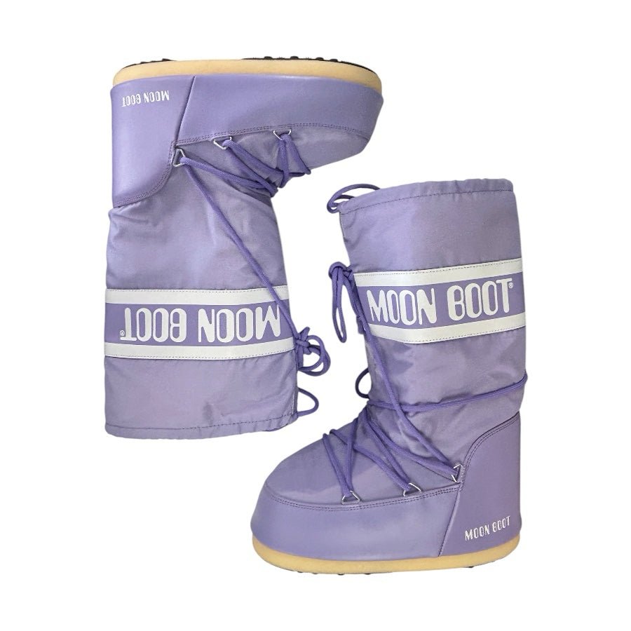 Moon Boot Icon Classic Purple Lavender Winter Snow Boots W SIZE 8-9.5 | Finer Things Resale