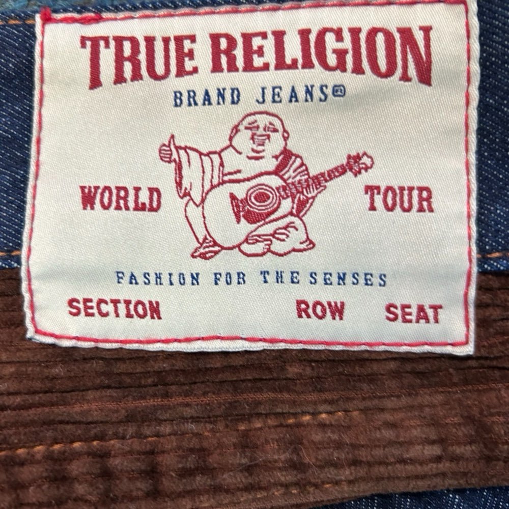 True Religion Ricky Relaxed Straight Corduroy Trim Jeans SIZE 40x34  NWT! | Finer Things Resale