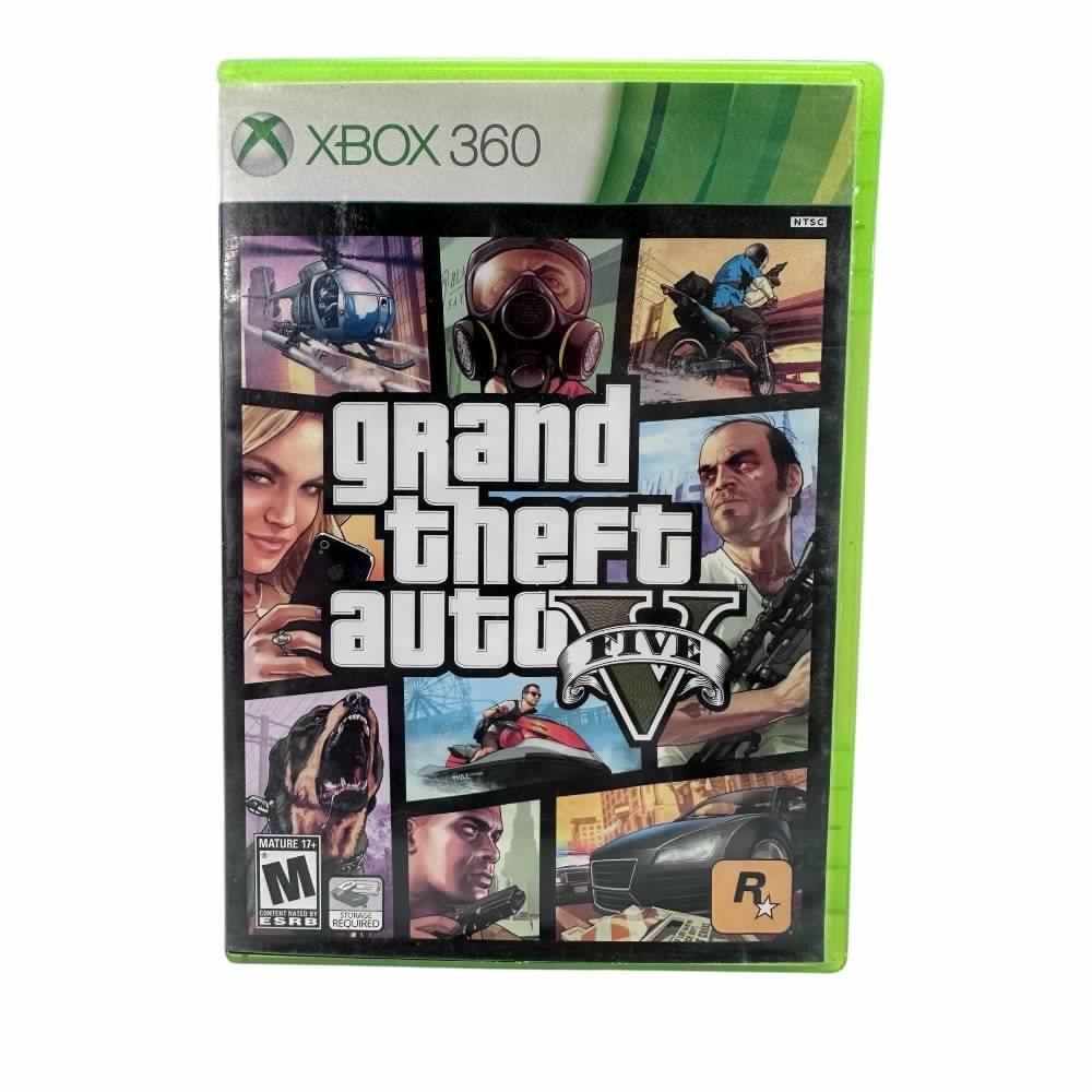 Grand Theft Auto V Five XBOX 360 Includes map  M 17+  2013 | Finer Things Resale