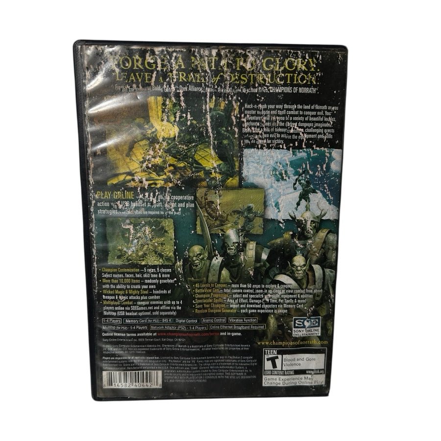norraath playstation 2 ps2 game sony 2004 black label