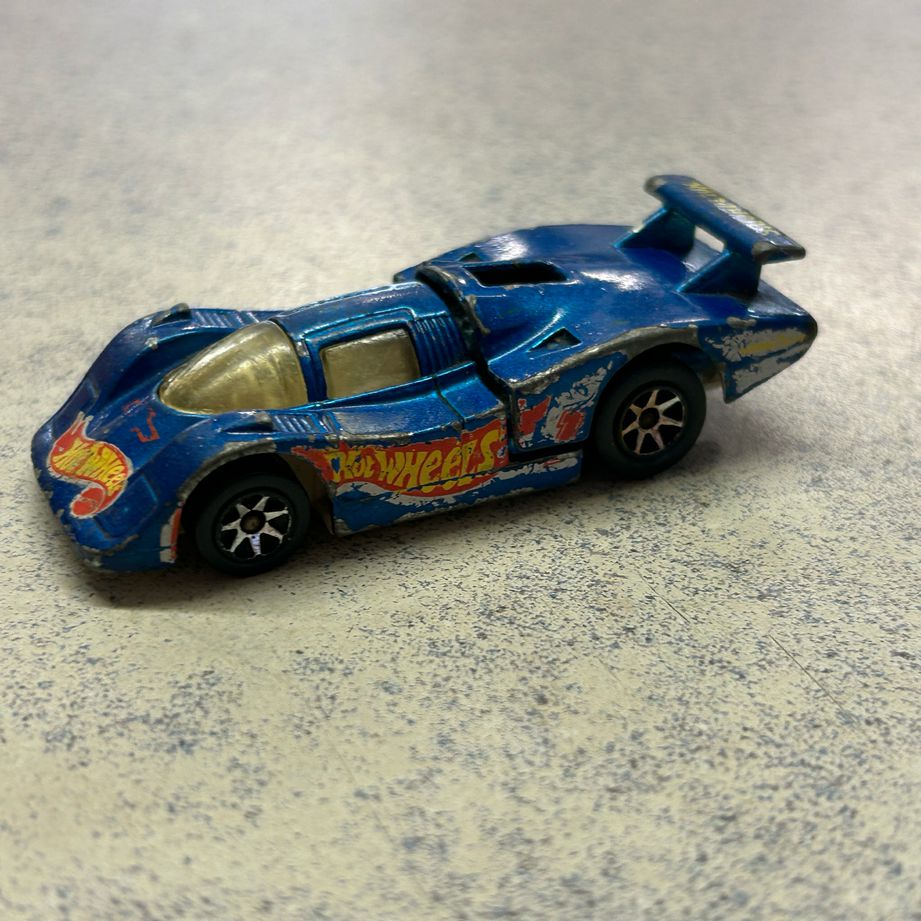 Hot Wheels Sol-Aire CX4 Blue Racing Diecast Car Opening Rear Engine 1983 Malysia | Finer Things Resale