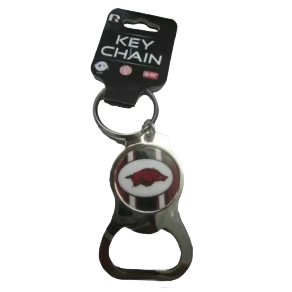 NCAA Arkansas Razorback key ring chain with bottle opener BRAND NEW! GO HOGS GO! | Finer Things Resale