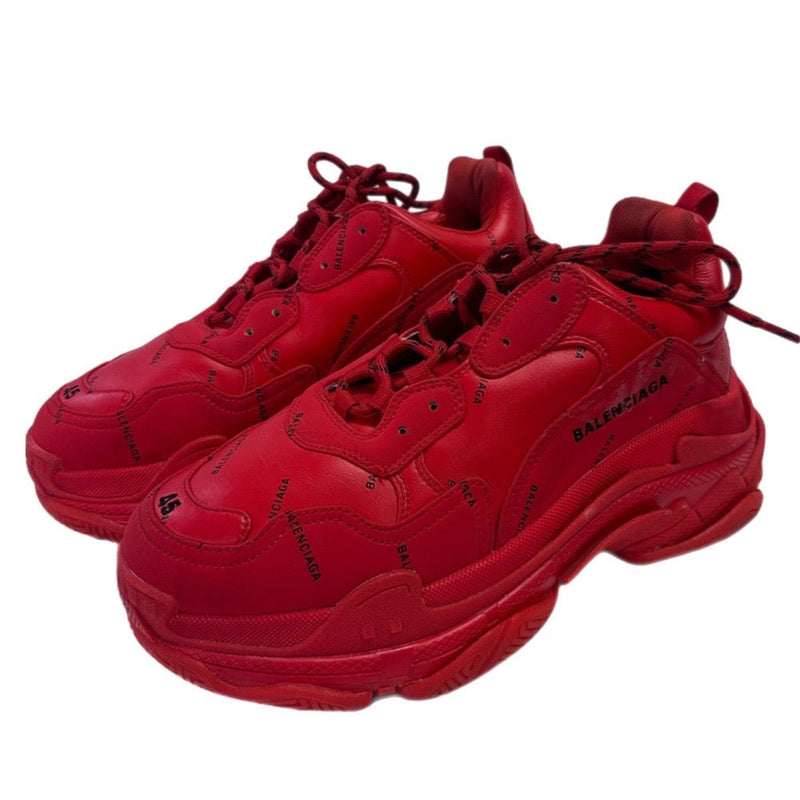 Balenciaga Triple S RED sneakers shoes 524039 MENS US 12 EUR 45 | Finer Things Resale