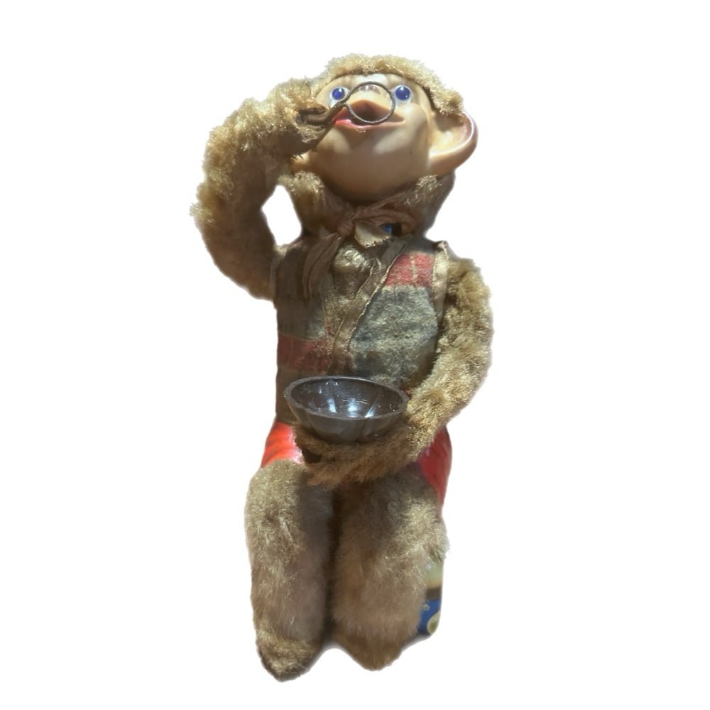 Rock Valley Bubble Blowing Monkey Battery Operated Tin Toy 1950's Japan | Finer Things Resale