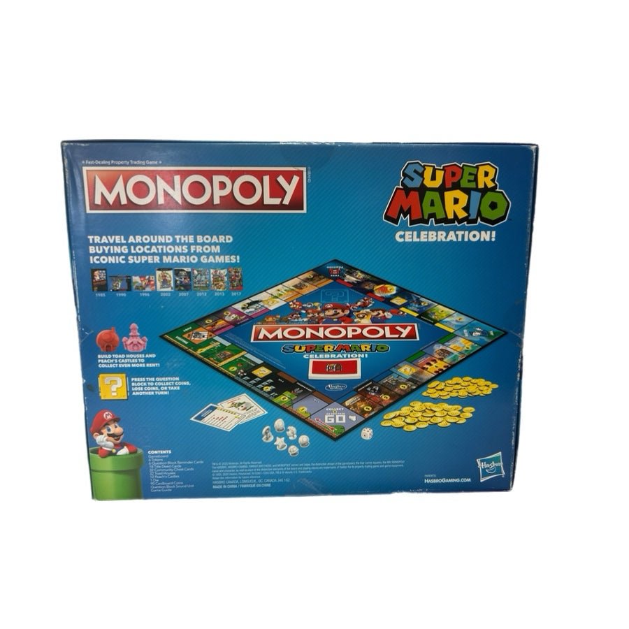 Monopoly Super Mario Celebration Edition Board Game Hasbro 2020 Nintendo NEW | Finer Things Resale
