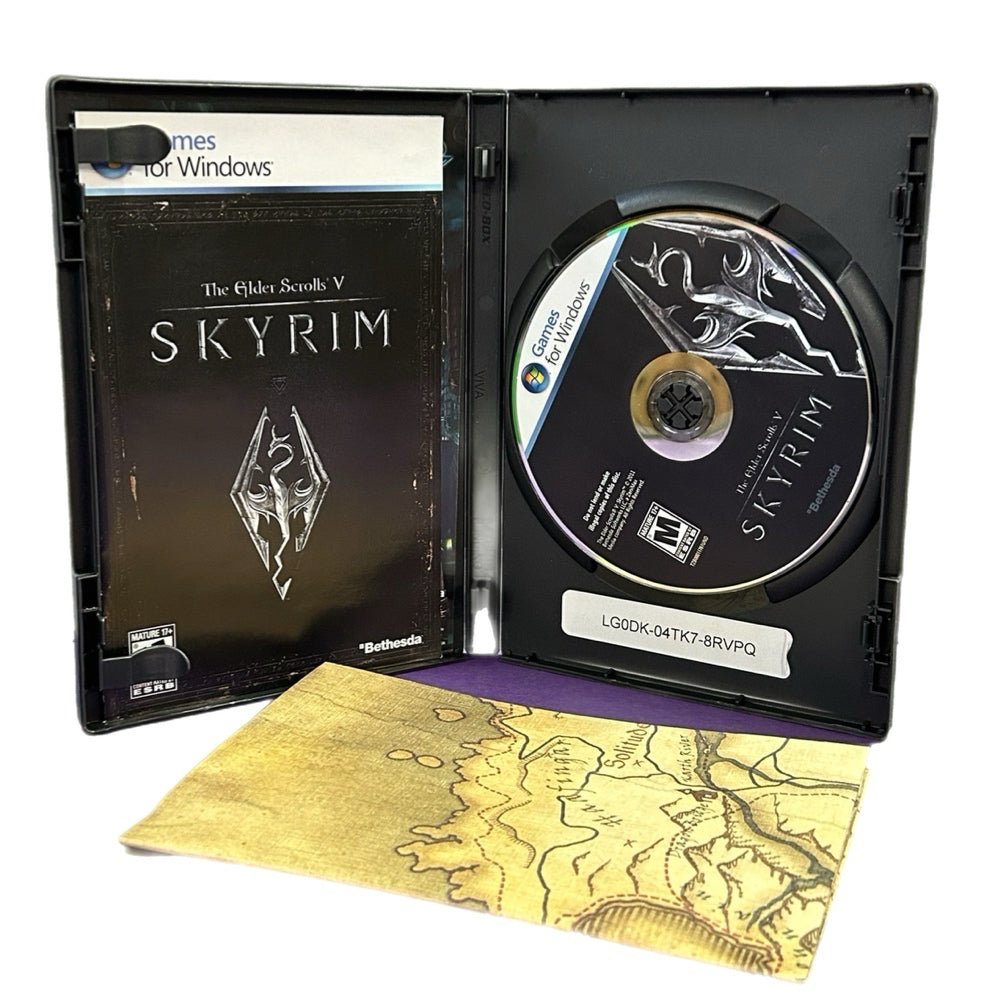 The Elder Scrolls V: Skyrim PC Games for Windows with map 2011 Rated M 17+ | Finer Things Resale