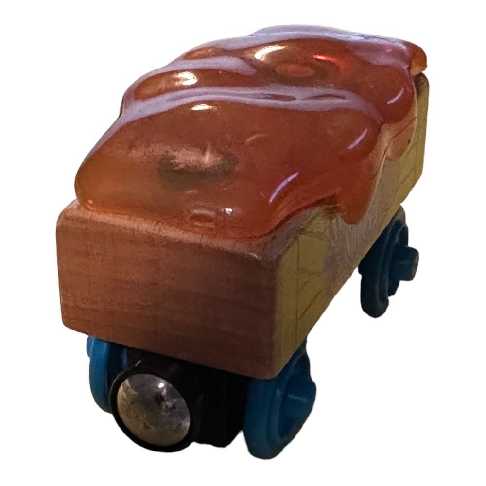 Mattel Thomas & Friends Sodor Sweet Shoppe Caramel Car Wooden Railway Car 2012 | Finer Things Resale