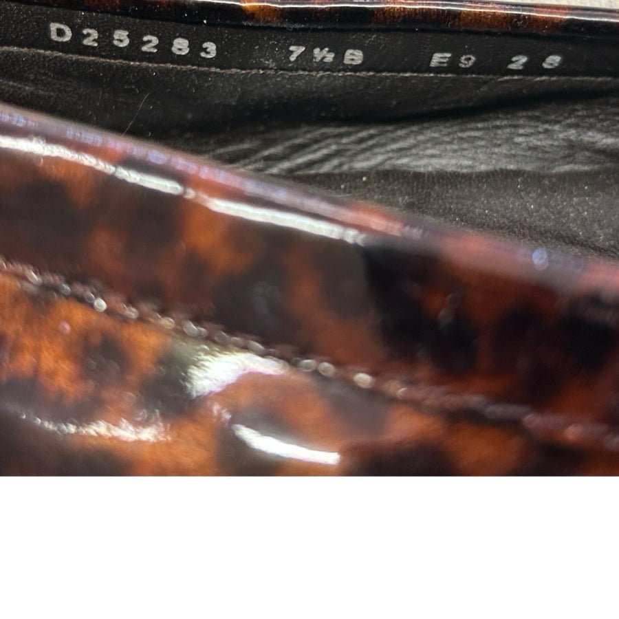 Cole Haan Patent Leather Cheetah Print Driving Loafers SIZE 7.5M | Finer Things Resale