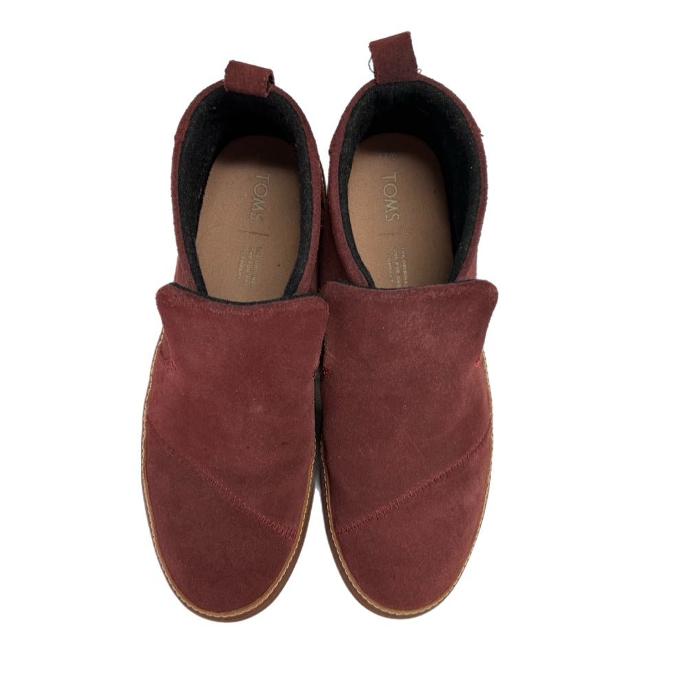 Toms Paxton Mid-Cut Slip On Suede Slipper Boot Shoes SIZE 8.5 | Finer Things Resale