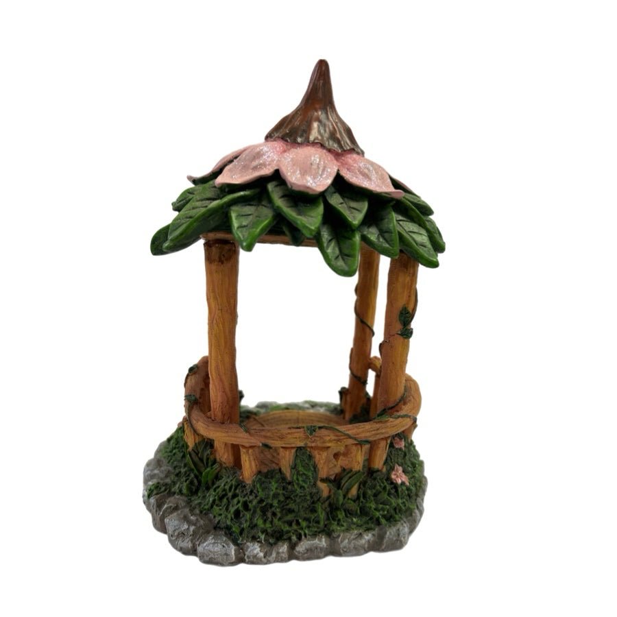 Ashland Spring Tiny Treasures Fairy Garden Gazebo Flower Roof Miniature Figure | Finer Things Resale