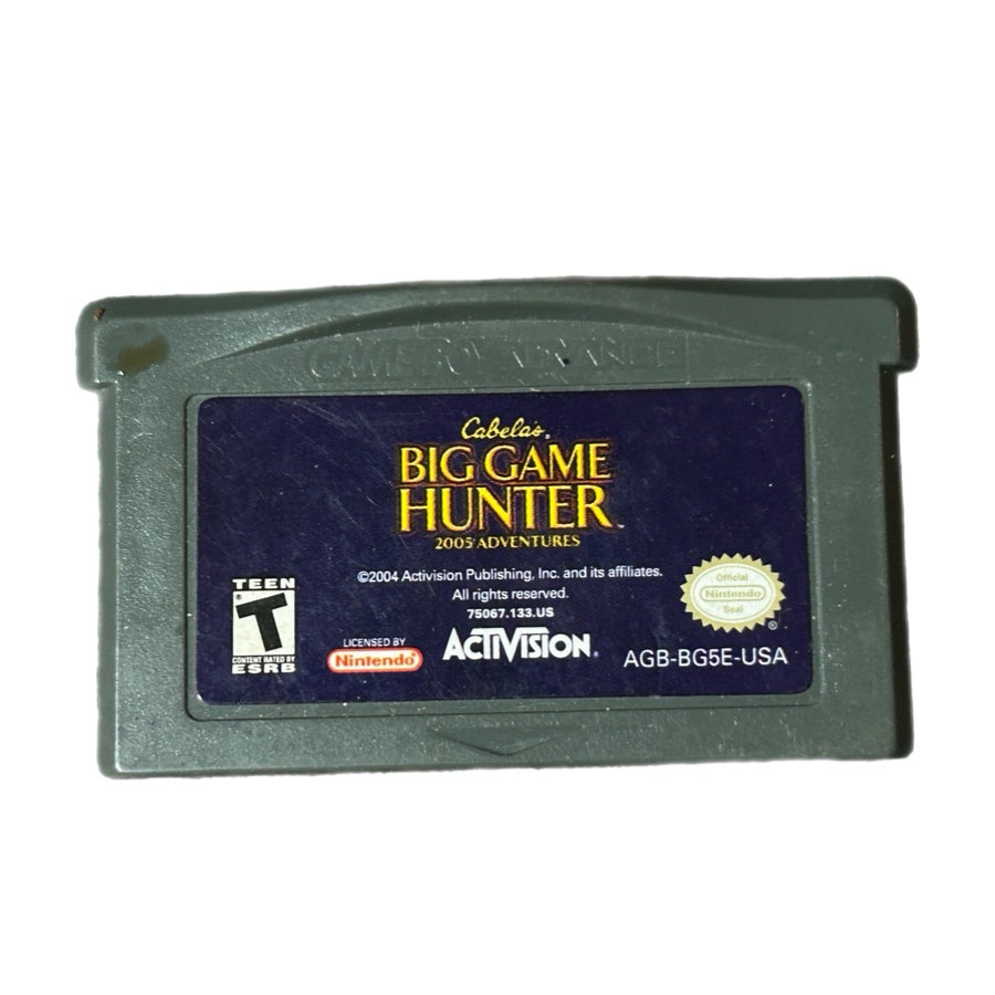 Cabela's Big Game Hunter Nintendo Game Boy Advance GBA Activision 2004