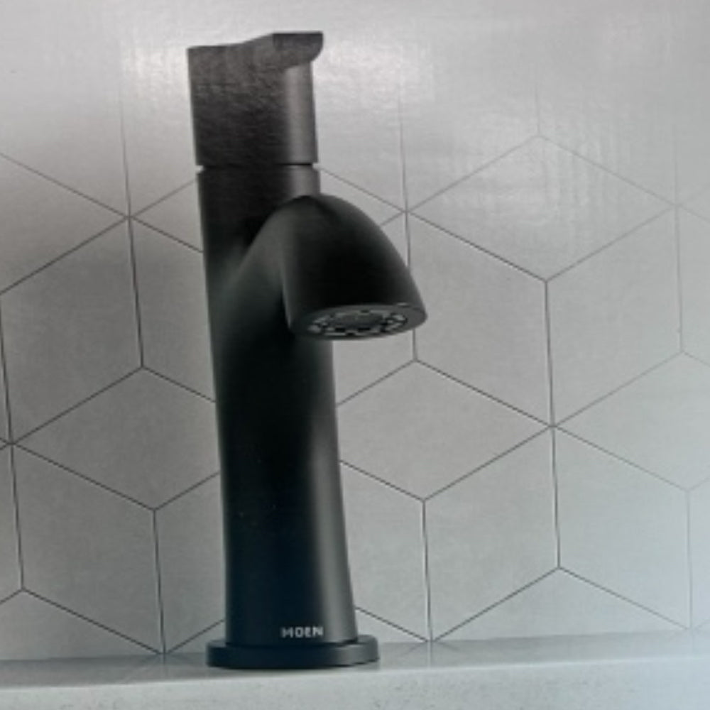 Moen Idris Bathroom Faucet and Push Down Drain Matte Black NEW! | Finer Things Resale