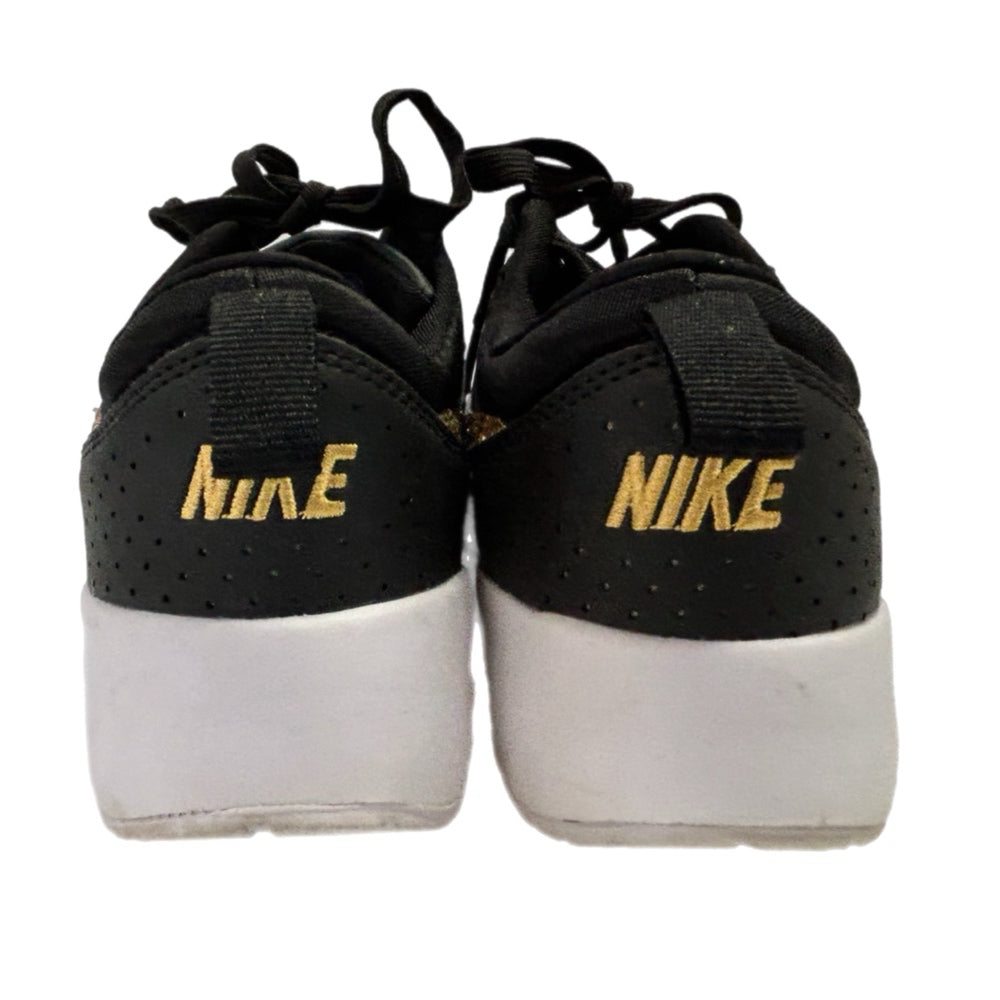 Nike Air Max Thea Sneakers Gold Glitter Swoosh SIZE 8