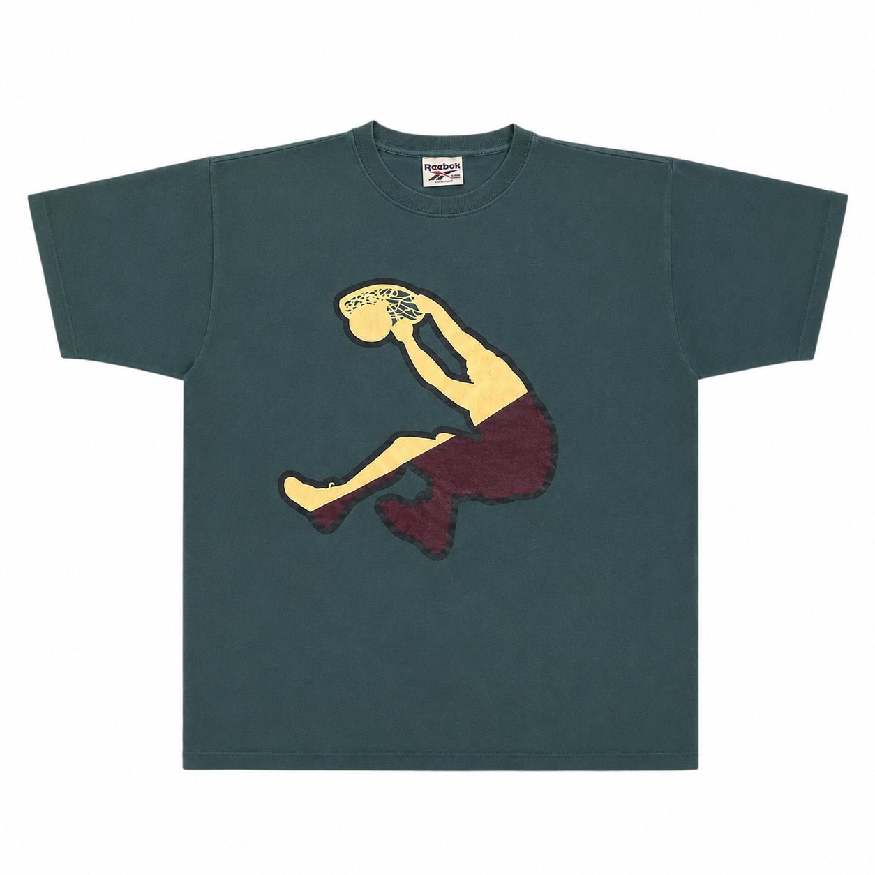 Reebok Basketball Graphic Short Sleeve T-USA Made Vintage 1990's MENS XXL | Finer Things Resale
