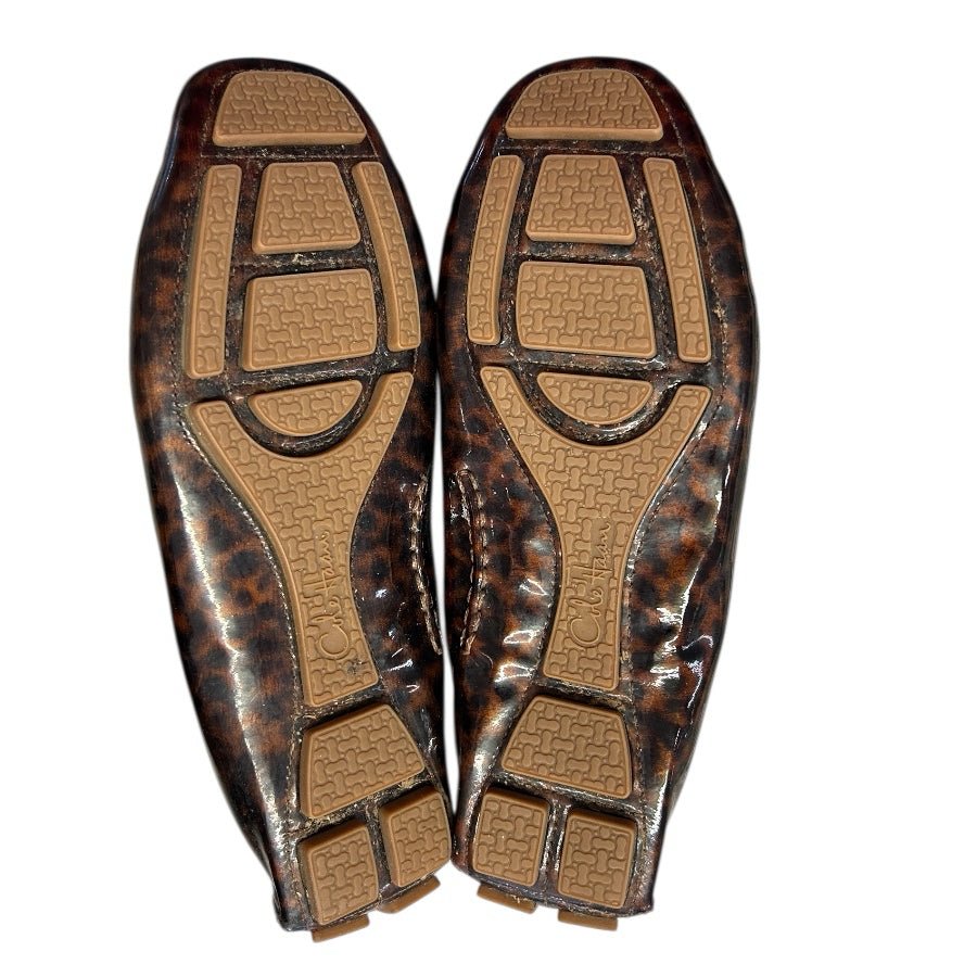 Cole Haan Patent Leather Cheetah Print Driving Loafers SIZE 7.5M | Finer Things Resale