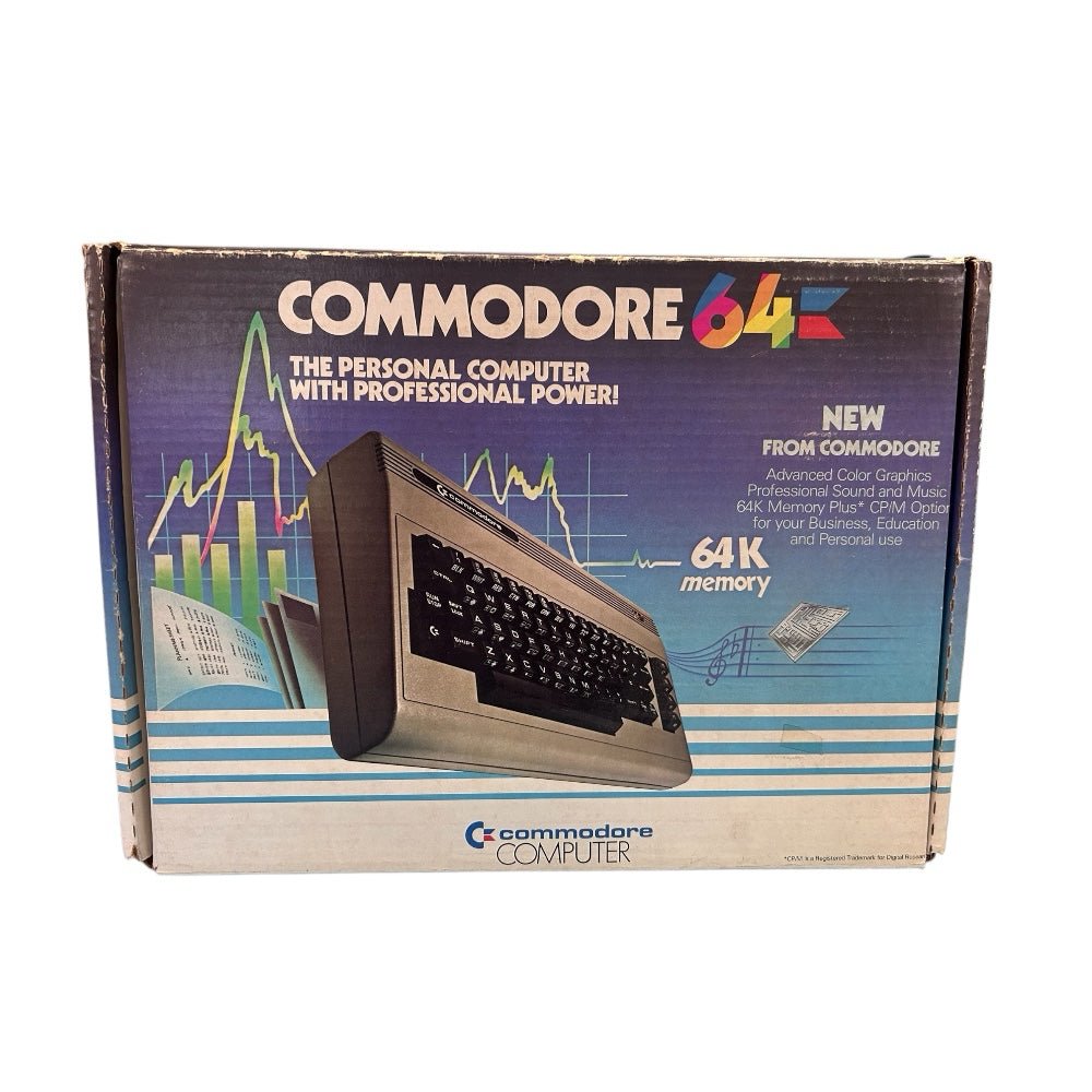 Commodore 64 Personal Computer with power cord in Original Box Matching SN | Finer Things Resale