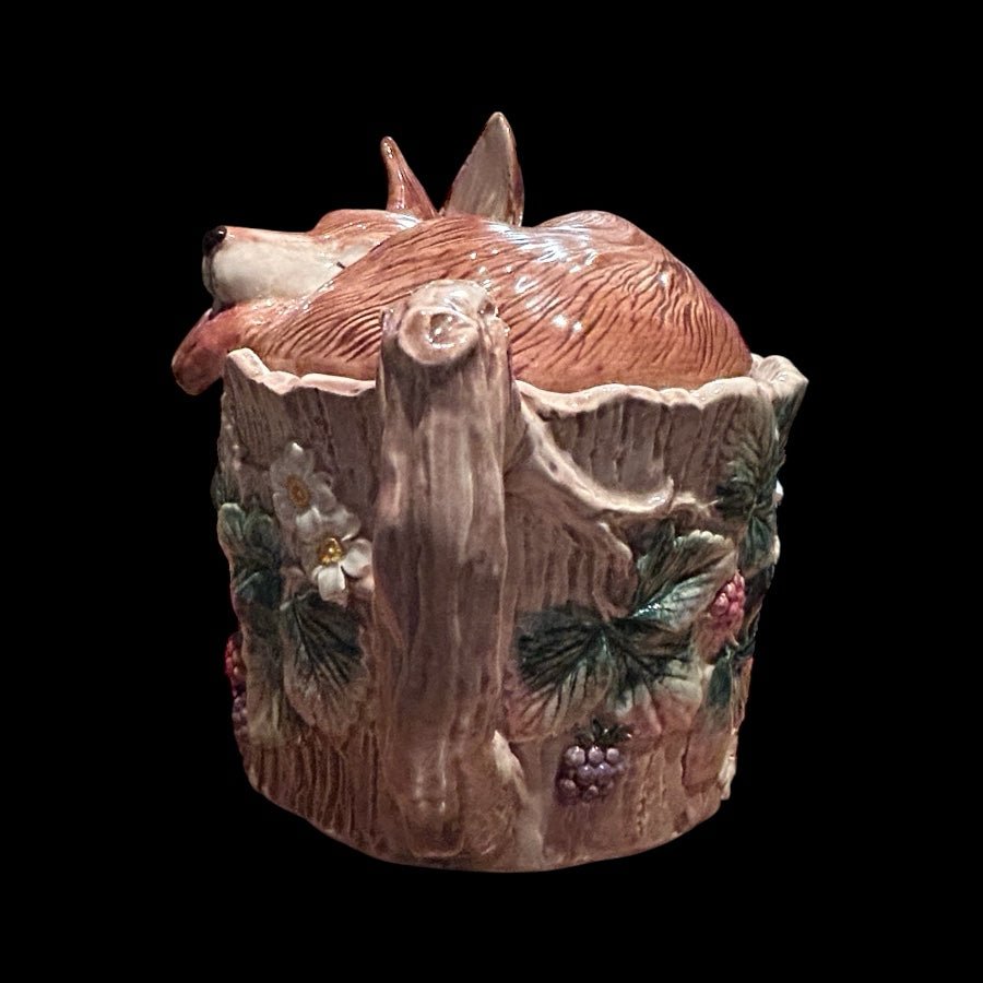 Fitz & Floyd Wild Berries Reynard Fox Woodlands  Teapot 42 oz VINTAGE 1990 | Finer Things Resale