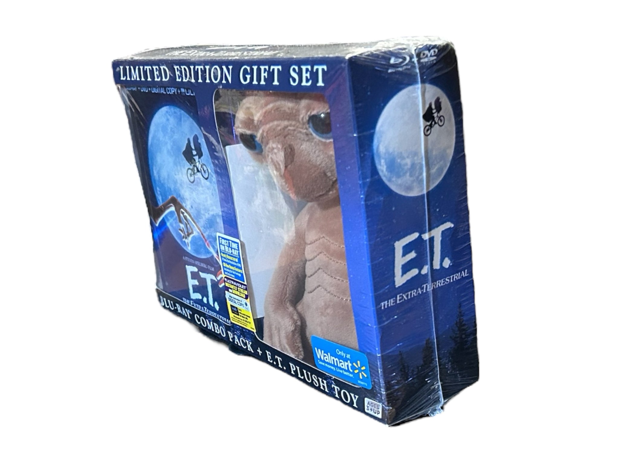 E.T. Limited Edition Blu-Ray DVD Combo Pack + Bonus Plush E.T. toy NEW SEALED | Finer Things Resale