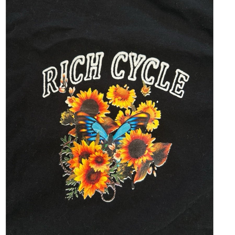 Rich Cycle T-Shirt Sunflower Butterfly Graphic Tee MENS SIZE SMALL | Finer Things Resale