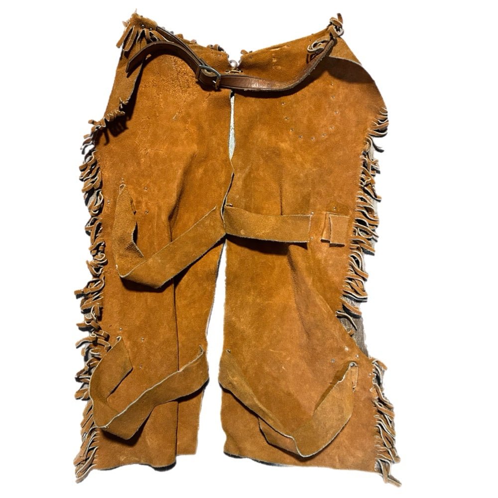 Roy Rogers Cowboy Western Leather Jacket & Chaps Youth size VINTAGE 1950's | Finer Things Resale