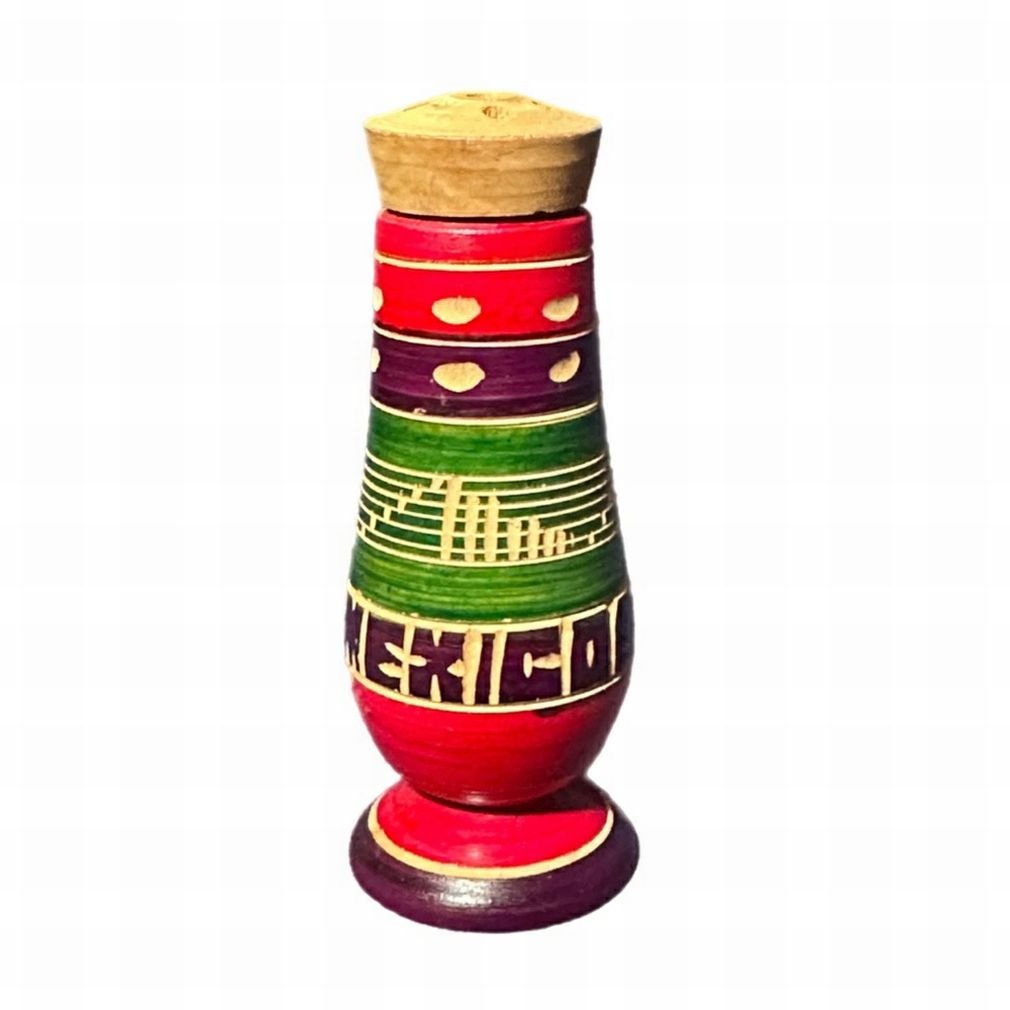 Vintage Mexico Salt & Pepper wooden REPLACEMENT shaker | Finer Things Resale