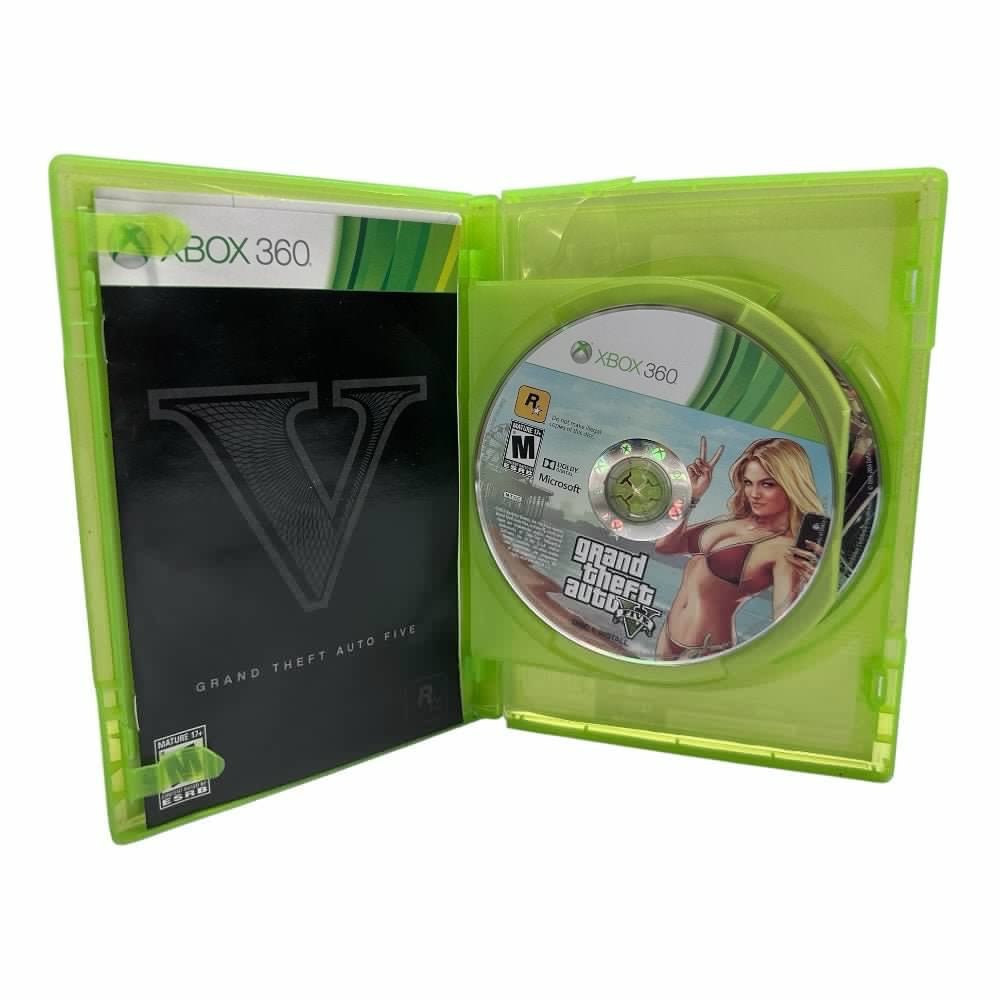 Grand Theft Auto V Five XBOX 360 Includes map  M 17+  2013 | Finer Things Resale