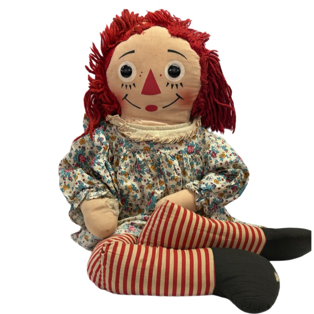 Knickerbocker Raggedy Ann Soft Doll 32 inch VINTAGE 1960s RARE HTF | Finer Things Resale