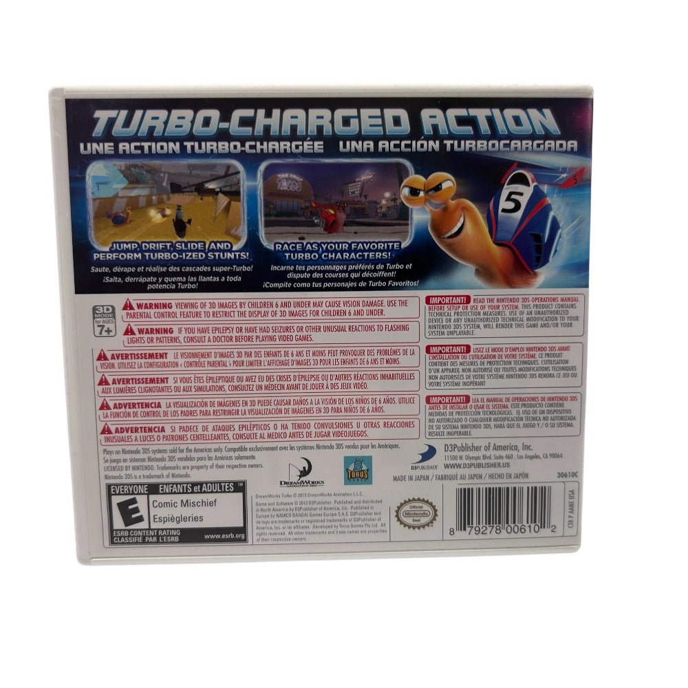 Turbo: Super Stunt Squad Nintendo 3DS game D3Publisher 2013 Rated E | Finer Things Resale