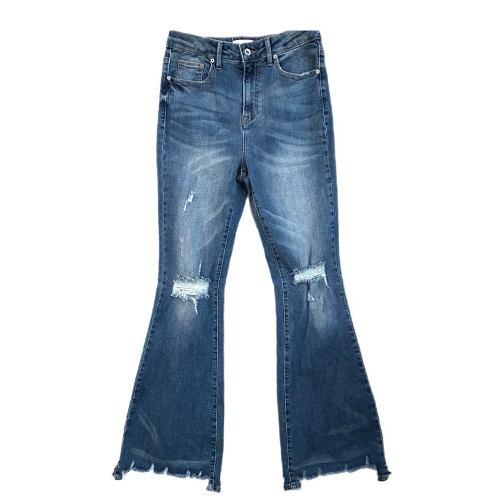 Special A Lead You Through Denim Flare Jeans Distressed SIZE 9 BRAND NEW! | Finer Things Resale